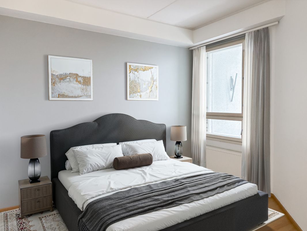 Kuva on virtuaalisesti sisustettu. - 1-bedroom apartment, Espoo, Matinkylä