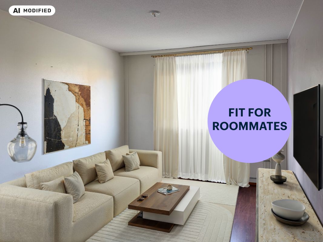 Kuva on sisustettu tekoälyn avulla - 1-bedroom apartment, Tampere, Nekala