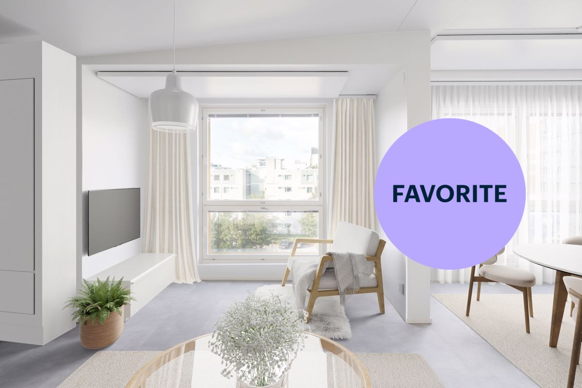 Virtuaalisesti sisustettu. - 1 bedroom, Vantaa, Tikkurila