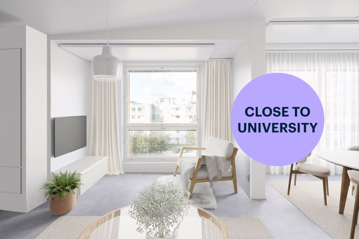 Virtuaalisesti sisustettu. - 1-bedroom apartment, Vantaa, Tikkurila