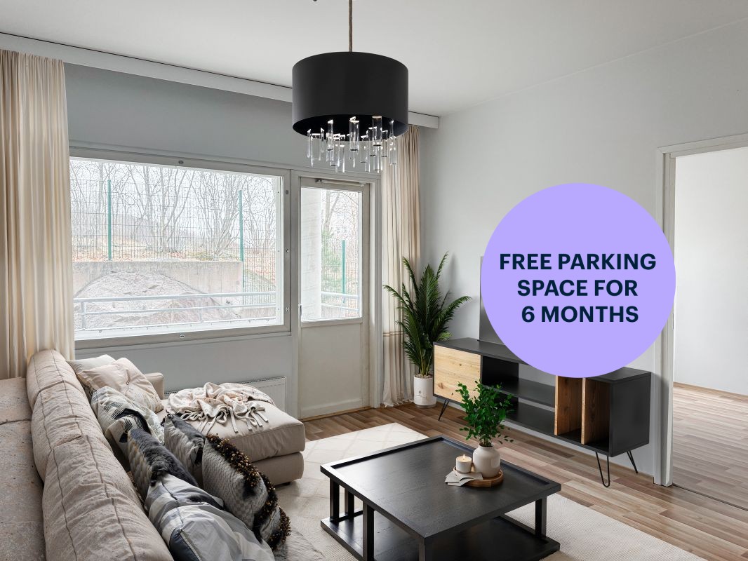 Kuva on virtuaalisesti sisustettu. - 1-bedroom apartment, Turku, Martti