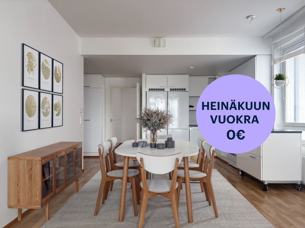 Kuva on virtuaalisesti sisustettu. - Kolmio, Helsinki, Herttoniemi