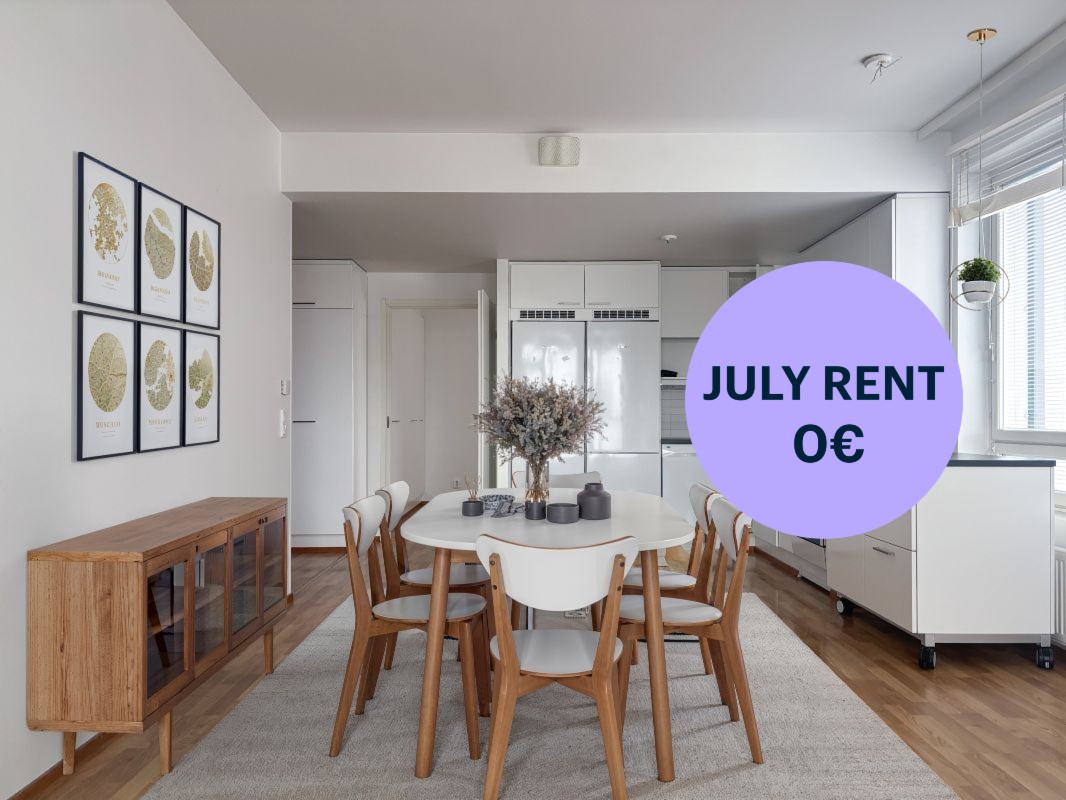 Kuva on virtuaalisesti sisustettu. - 2 bedrooms, Helsinki, Herttoniemi