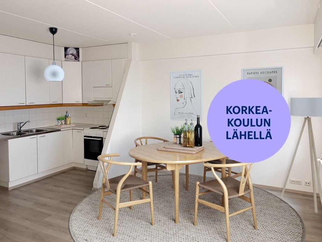 Kuva virtuaalisisustettu. - Kaksio, Jyväskylä, Keskusta