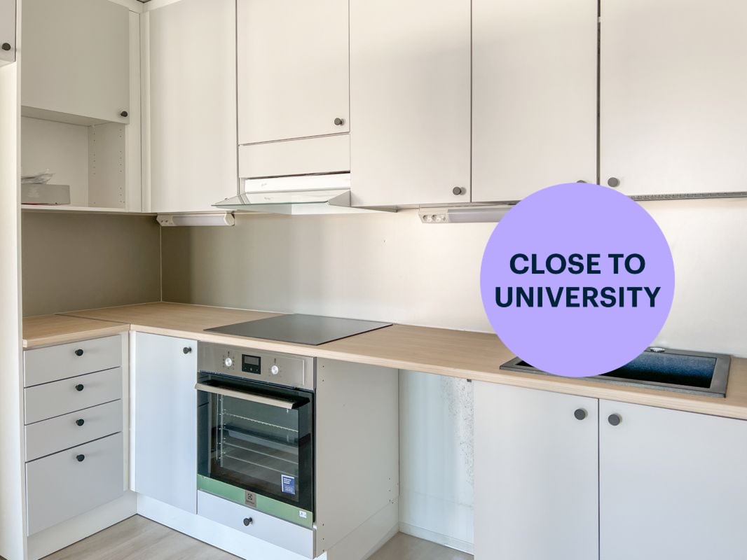 Esimerkki keittiön materiaaleista.  - 1-bedroom apartment, Vantaa, Tikkurila
