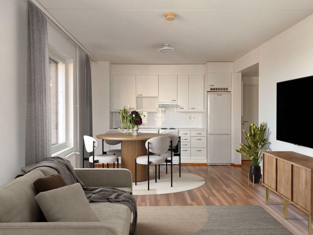 Kuva virtuaalisisustettu - 1-bedroom apartment, Vantaa, Veromies