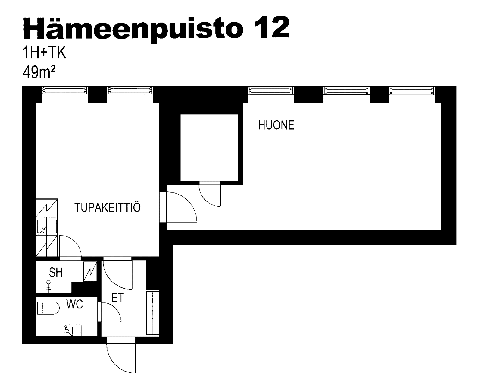 Rental apartments Hämeenpuisto 12, Tampere | Lumo – Rent easily online