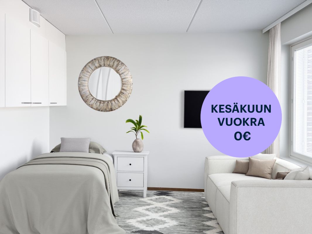 Kuva on virtuaalisesti sisustettu. - Yksiö, Espoo, Lippajärvi