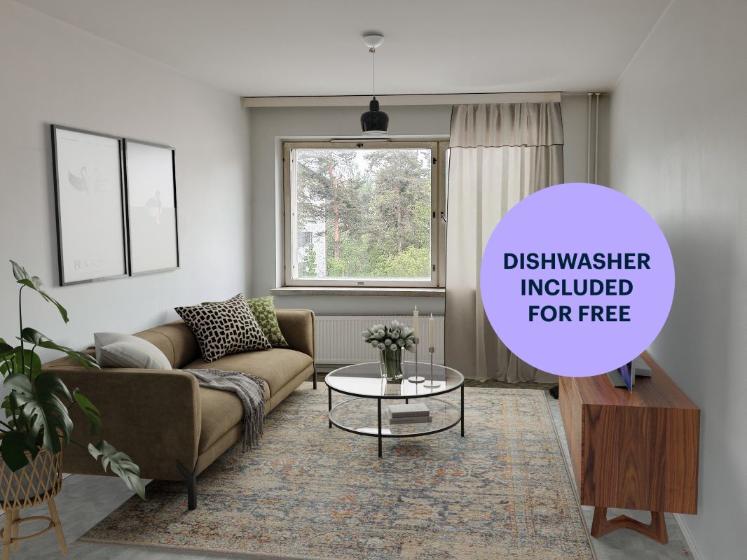 Virtuaalikalustettu - 1-bedroom apartment, Helsinki, Pajamäki