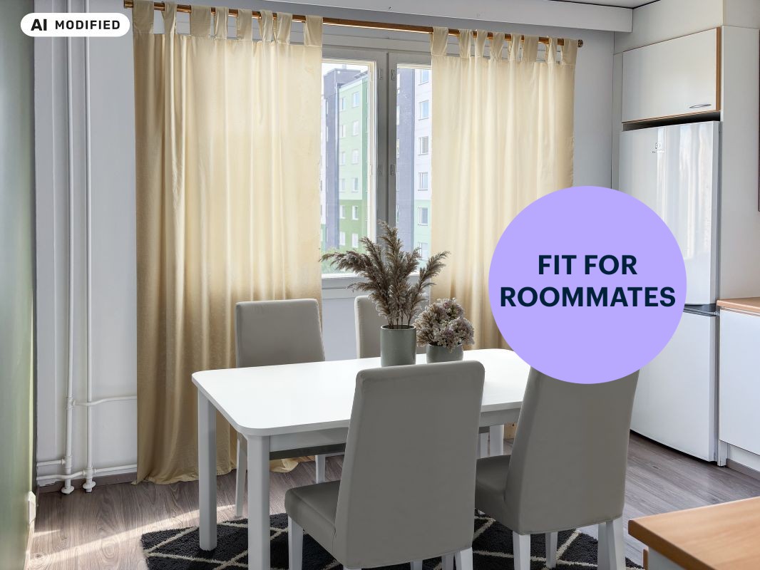 Sisustettu tekoälyä käyttäen - 1-bedroom apartment, Tampere, Hervanta