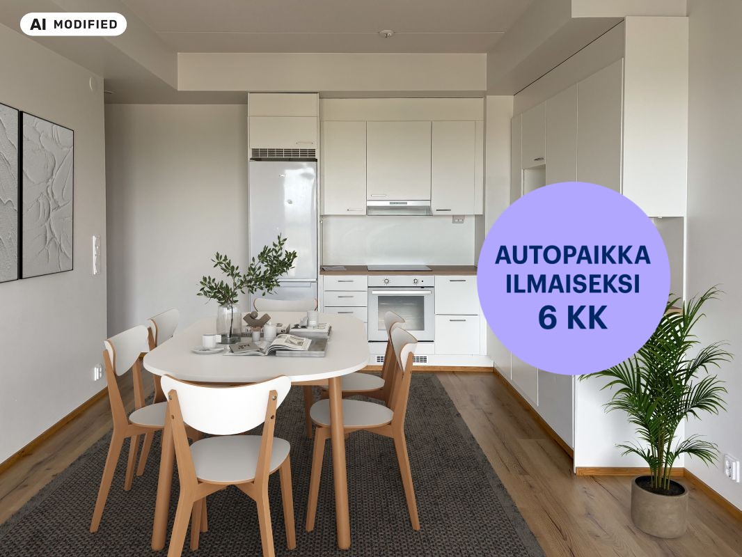 Kuva on sisustettu teköälyn avulla. - Kaksio, Espoo, Finnoo
