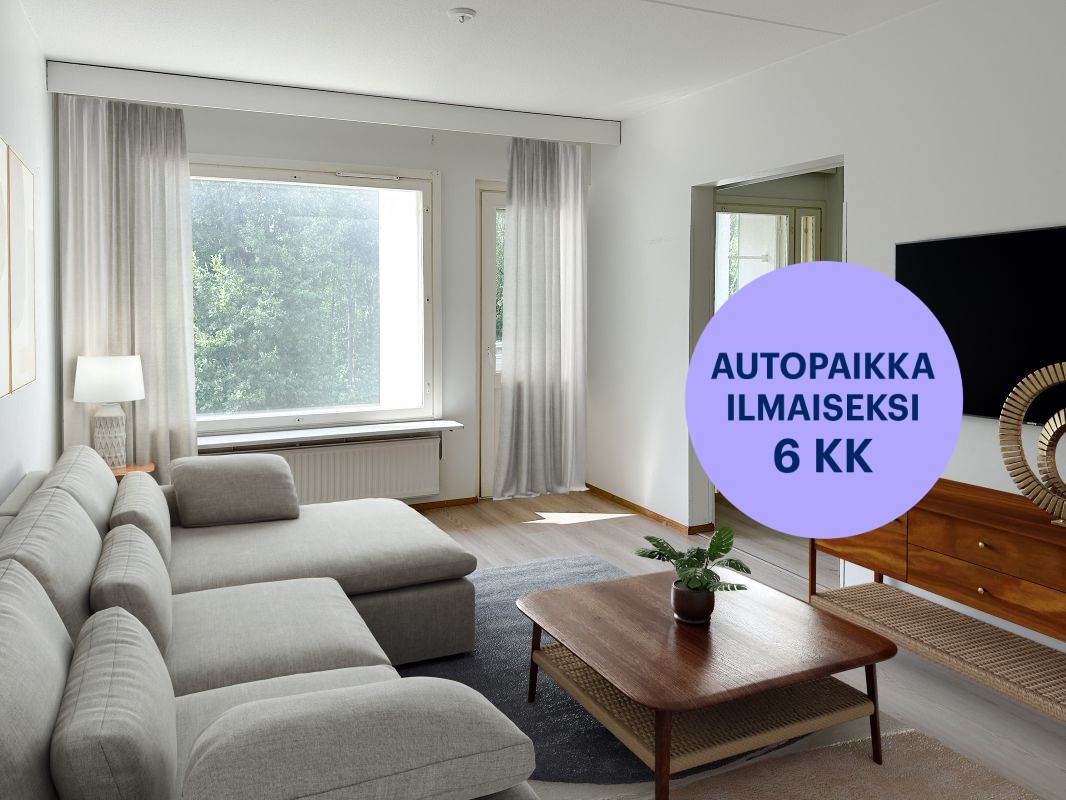 Kuva virtuaalisisustettu. - Kaksio, Kerava, Kannisto
