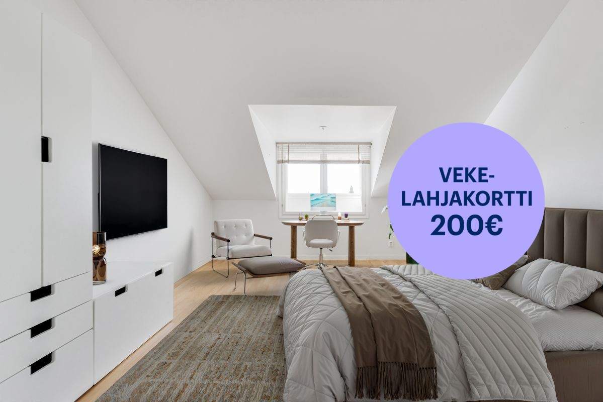 Kuva on virtuaalisesti sisustettu - Neliö, Helsinki, Töölö