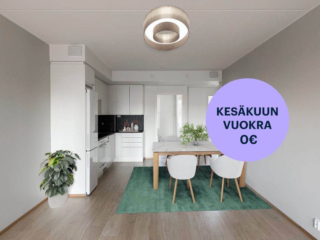 Kuva on virtuaalisesti sisustettu. - Kolmio, Espoo, Niittykumpu