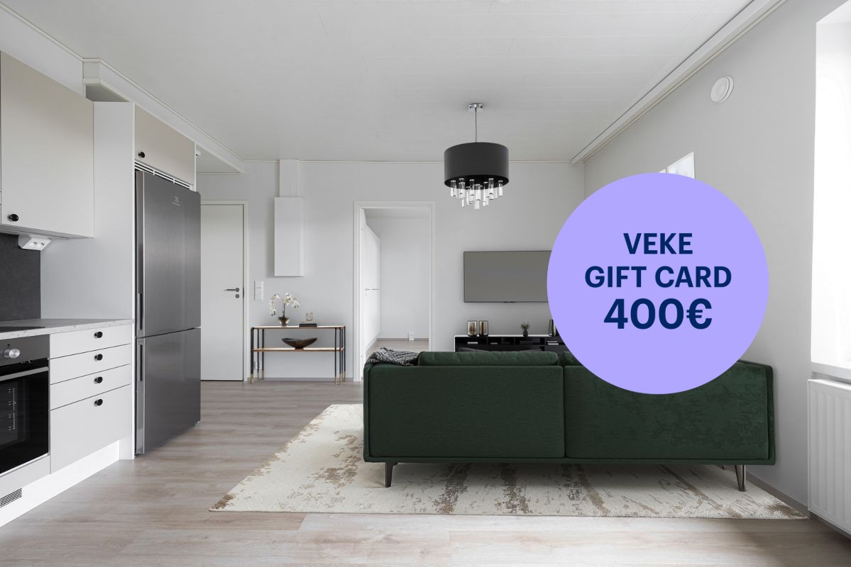 Kuva on virtuaalisesti sisustettu. - 1-bedroom apartment, Turku, Keskusta