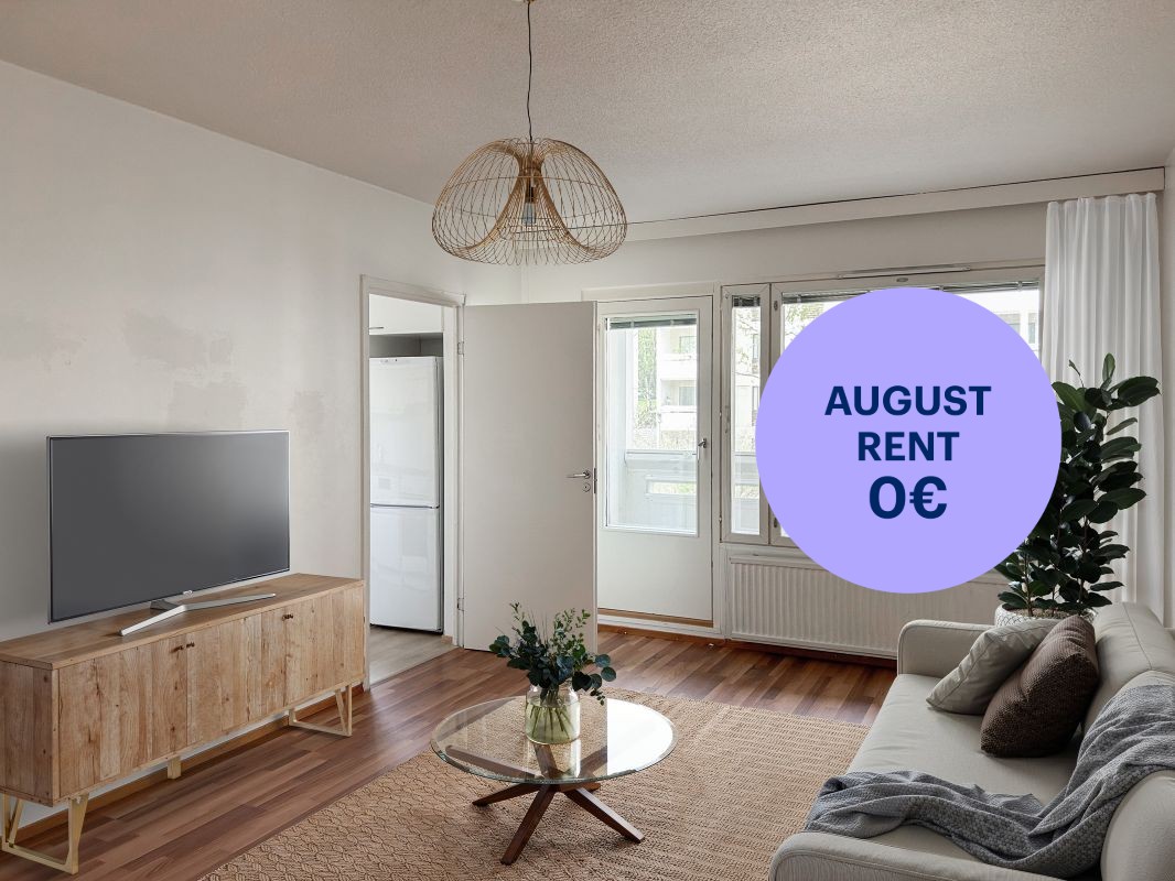 Kuva virtuaalisisustettu. - 1-bedroom apartment, Vantaa, Jokiniemi