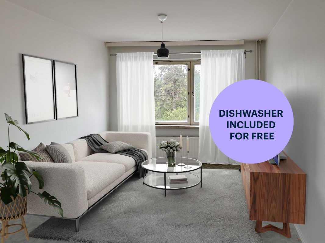 Virtuaalikalustettu - 1-bedroom apartment, Helsinki, Pajamäki