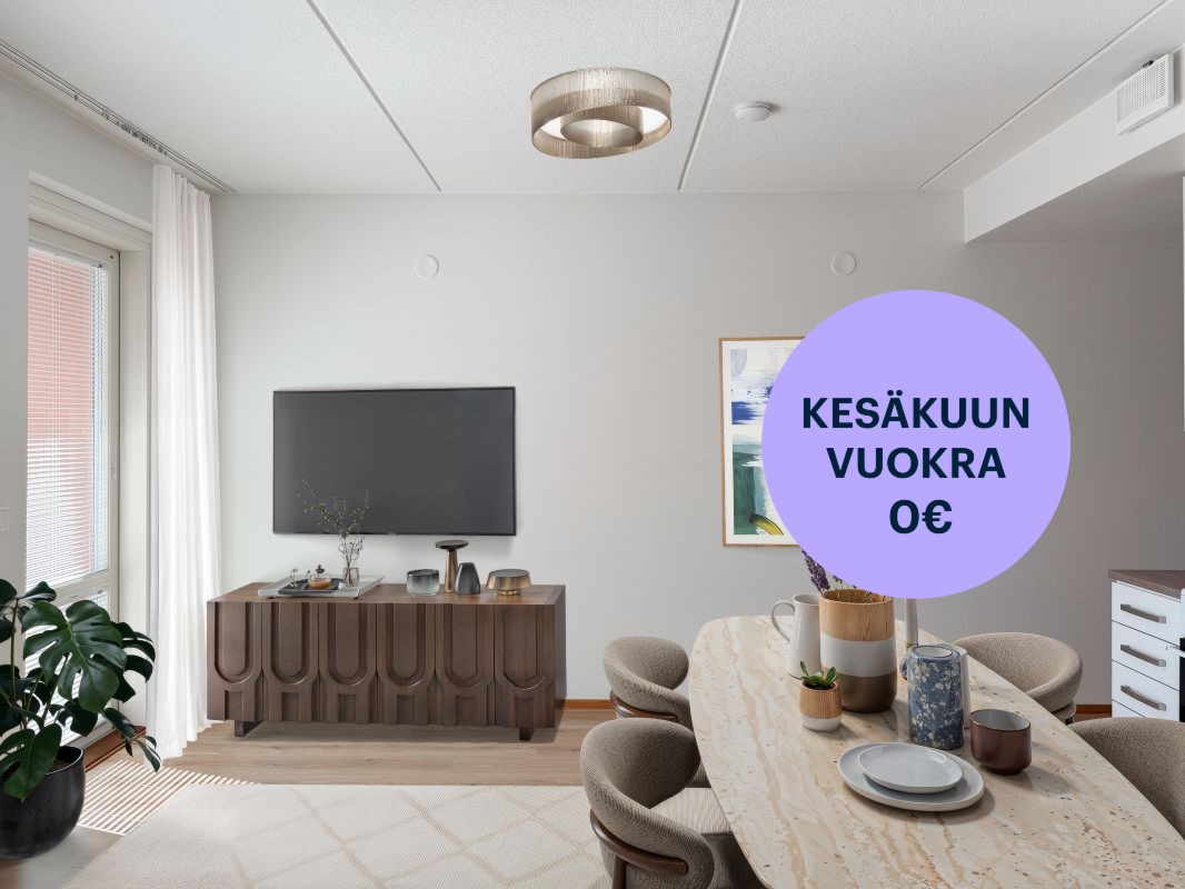 Kuva virtuaalisisustettu. - Kaksio, Vantaa, Leinelä