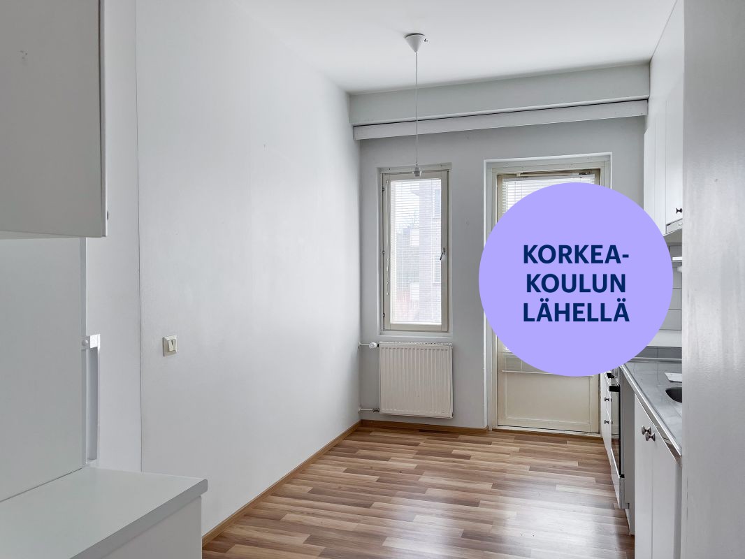 Keittiön varusteisiin kuuluu astianpesukone. - Kaksio, Turku, Martti