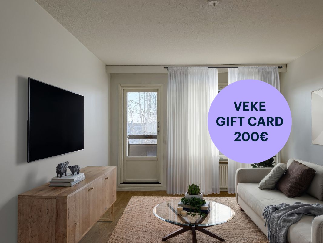 Kuva on virtuaalisesti sisustettu. - 2 bedrooms, Helsinki, Kannelmäki