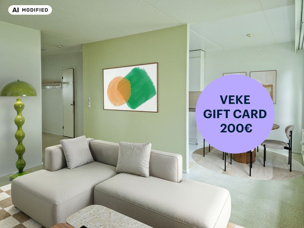 Kuva on sisustettu tekoälyn avulla - 1-bedroom apartment, Lappeenranta, Kanavansuu