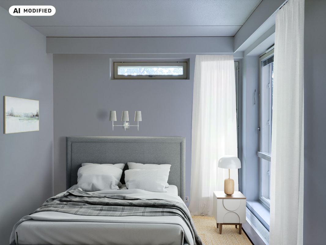Kuva on sisustettu tekoälyn avulla. - 1-bedroom apartment, Helsinki, Malmi