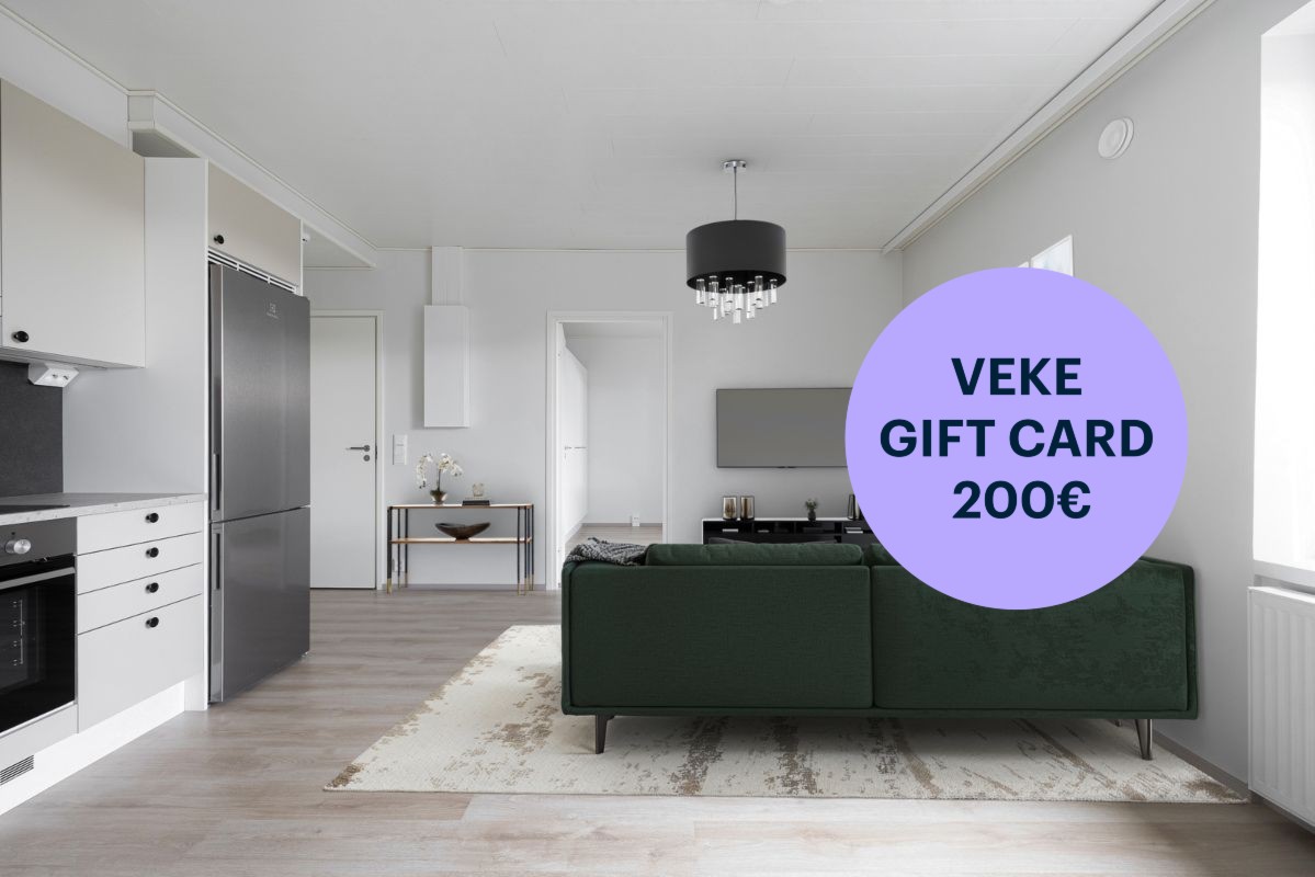 Kuva on virtuaalisesti sisustettu. - 1 bedroom, Turku, Keskusta