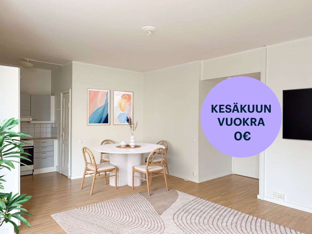 Kuva on virtuaalistailattu - Yksiö, Helsinki, Kallio