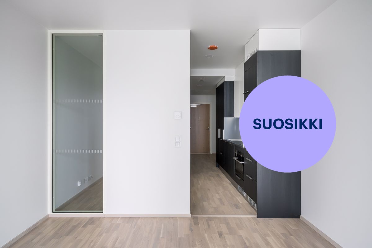 Kuvat on otettu vastaavasta asunnosta.  - Yksiö, Helsinki, Kalasatama