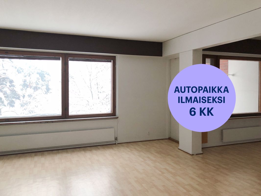 Asunossa on asuttu kuvien ottamisen jälkeen. - Neliö, Kauniainen, Keskusta