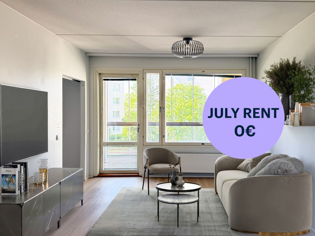 Kuva on virtuaalisesti sisustettu - 1-bedroom apartment, Helsinki, Hermanni