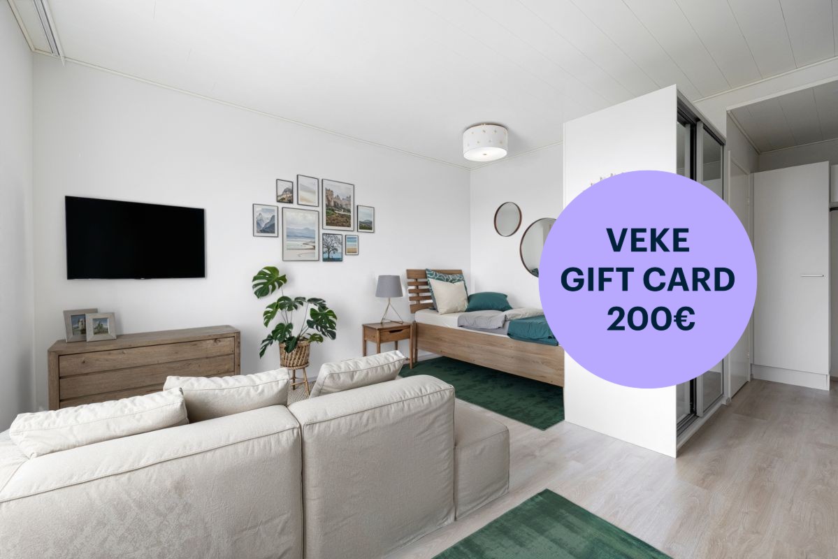 Kuva on virtuaalisesti sisustettu. - Studio, Turku, Keskusta