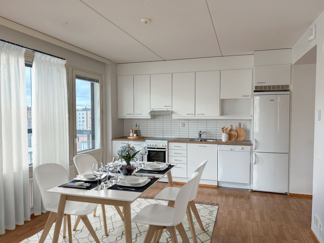 Kuva on virtuaalisesti sisustettu. - 1-bedroom apartment, Järvenpää, Pajala