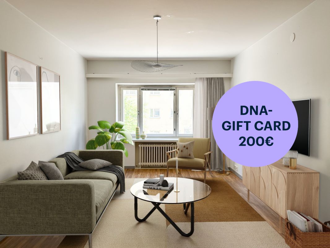 Kuva on virtuaalisesti sisustettu - 1-bedroom apartment, Helsinki, Kallio