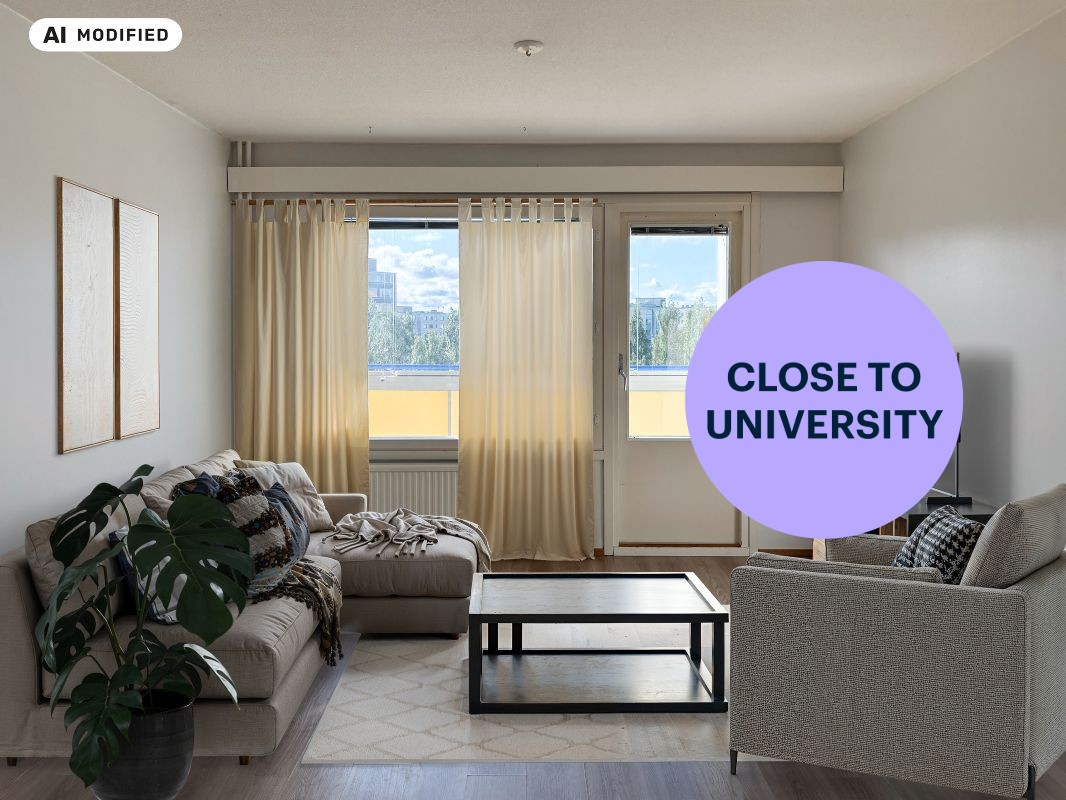 Sisustettu tekoälyn avulla - 2 bedrooms, Oulu, Tuira