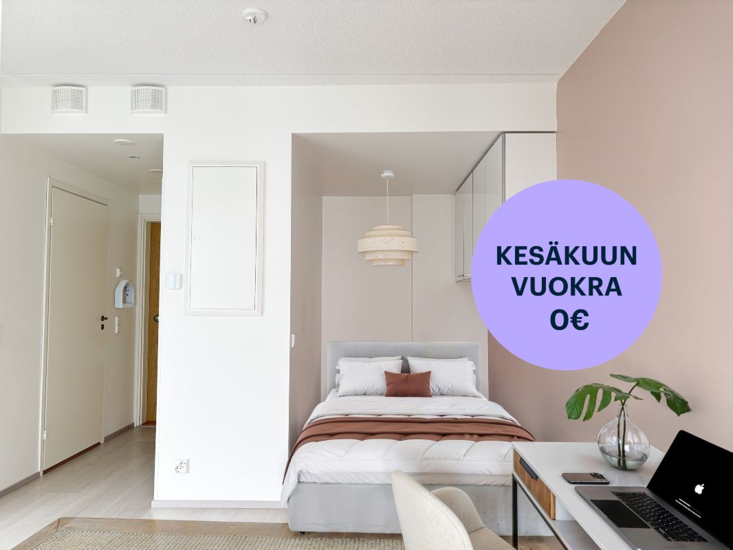 kuva on virtuaalisesti sisustettu - Yksiö, Helsinki, Jätkäsaari