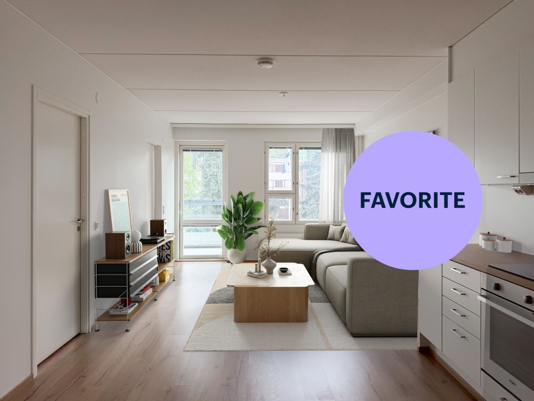 Kuva virtuaalisisustettu. - 1-bedroom apartment, Vantaa, Tikkurila