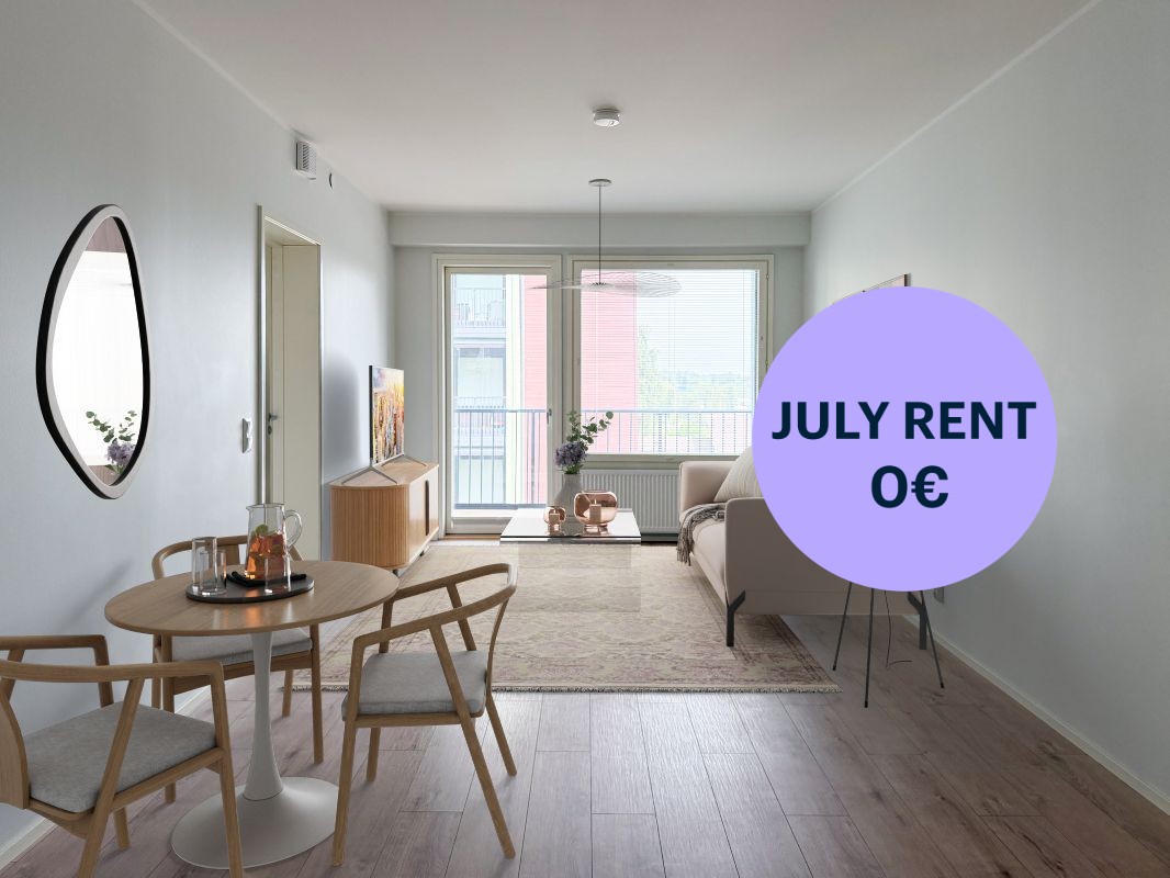 Virtuaalisisustettu - 1-bedroom apartment, Kerava, Kaleva