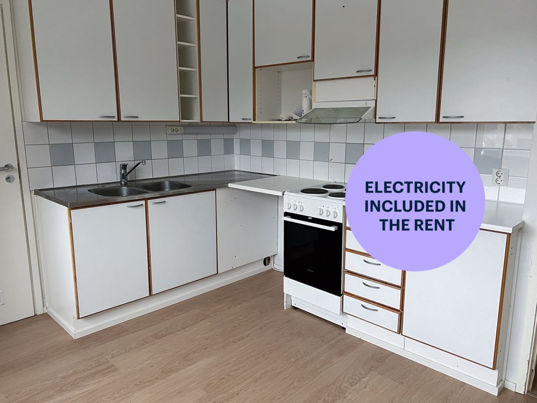 Astianpesukone kuuluu keittiön varusteisiin. - 3 bedrooms, Turku, Härkämäki