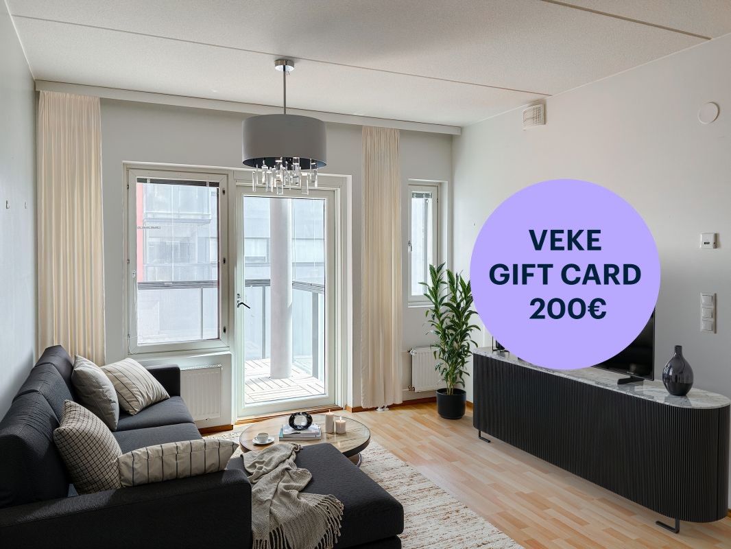 Kuva on virtuaalisesti sisustettu. - 1-bedroom apartment, Espoo, Espoon keskus