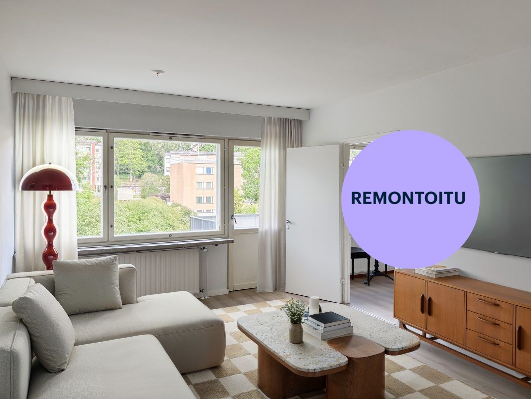 Kuva virtuaalisisustettu. - Kaksio, Helsinki, Roihuvuori