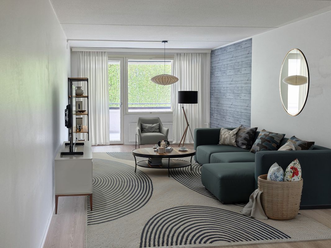 Kuva on virtuaalisesti sisustettu - 2 bedrooms, Kerava, Kannisto