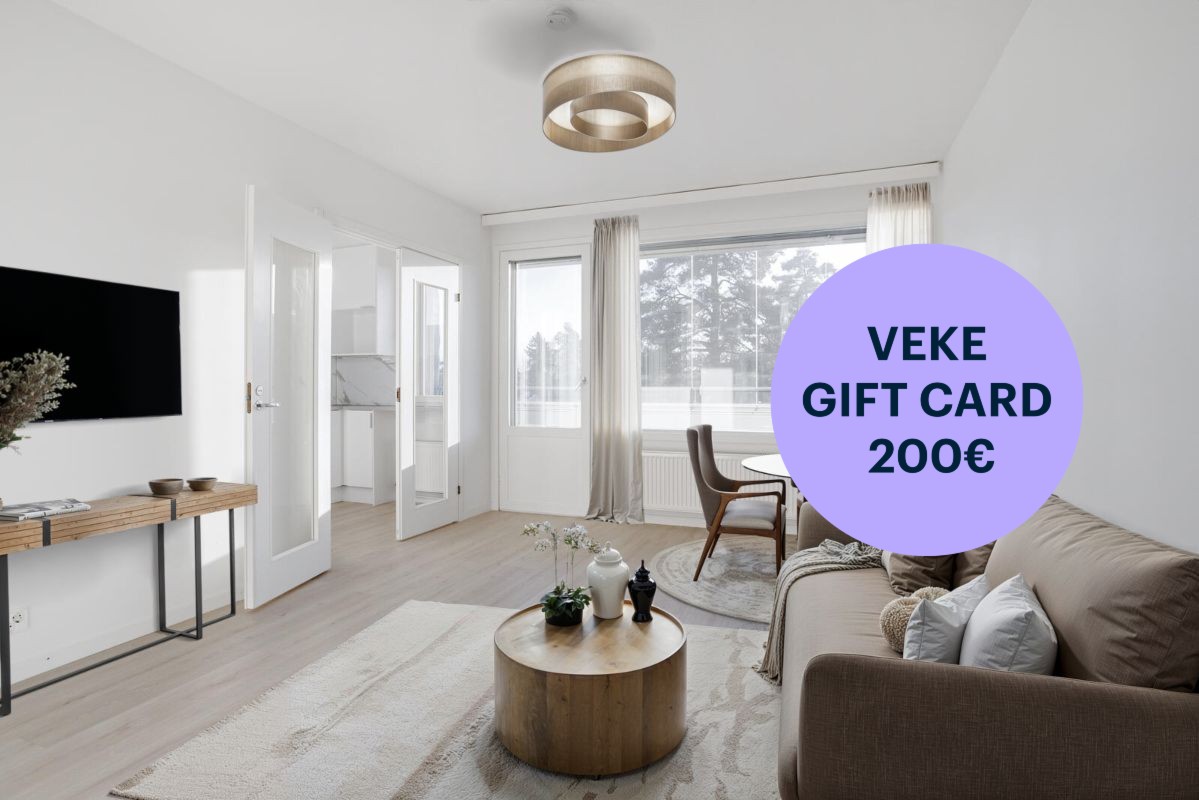 Kuva on virtuaalisesti sisustettu. - Studio, Espoo, Haukilahti
