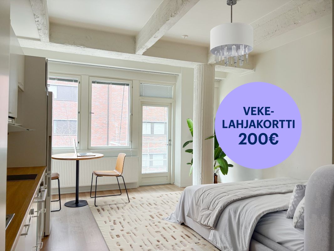 kuva on virtuaalistailattu - Yksiö, Helsinki, Katajanokka
