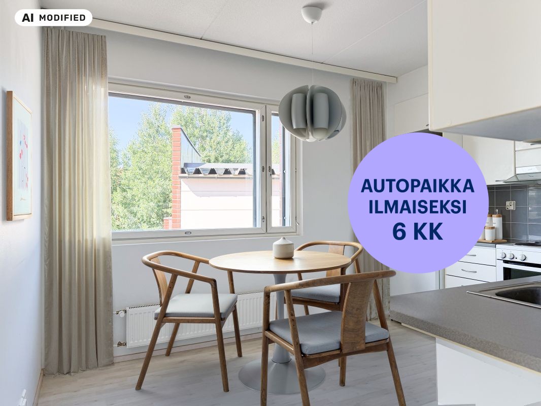 Kuva on sisustettu tekoälyn avulla. - Kaksio, Kerava, Keskusta
