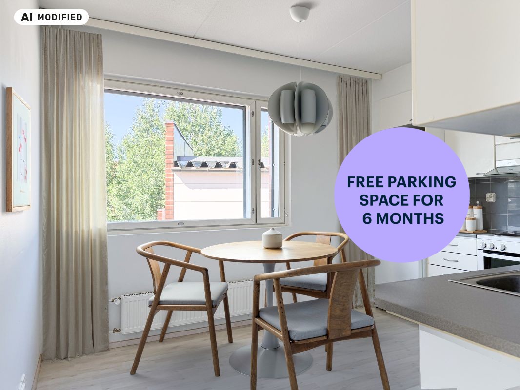 Kuva on sisustettu tekoälyn avulla. - 1-bedroom apartment, Kerava, Keskusta