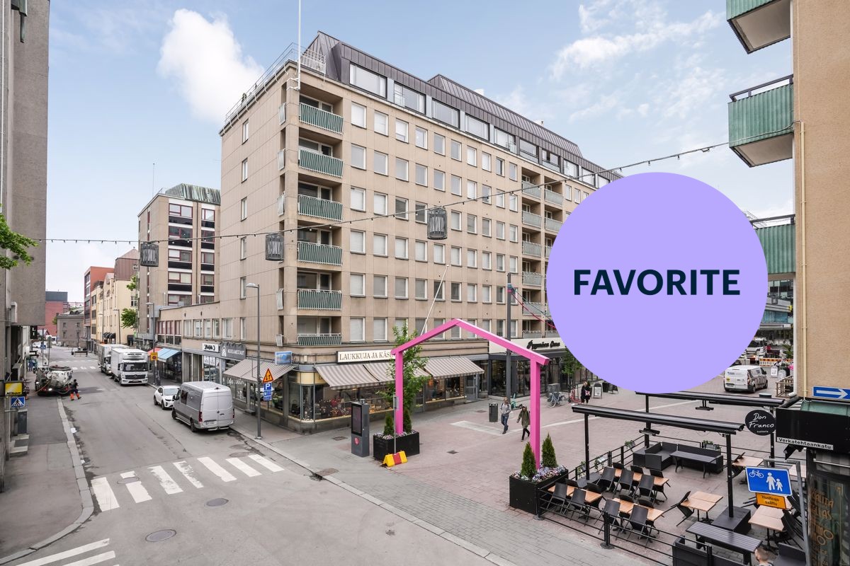 1-bedroom apartment, Tampere, Keskusta