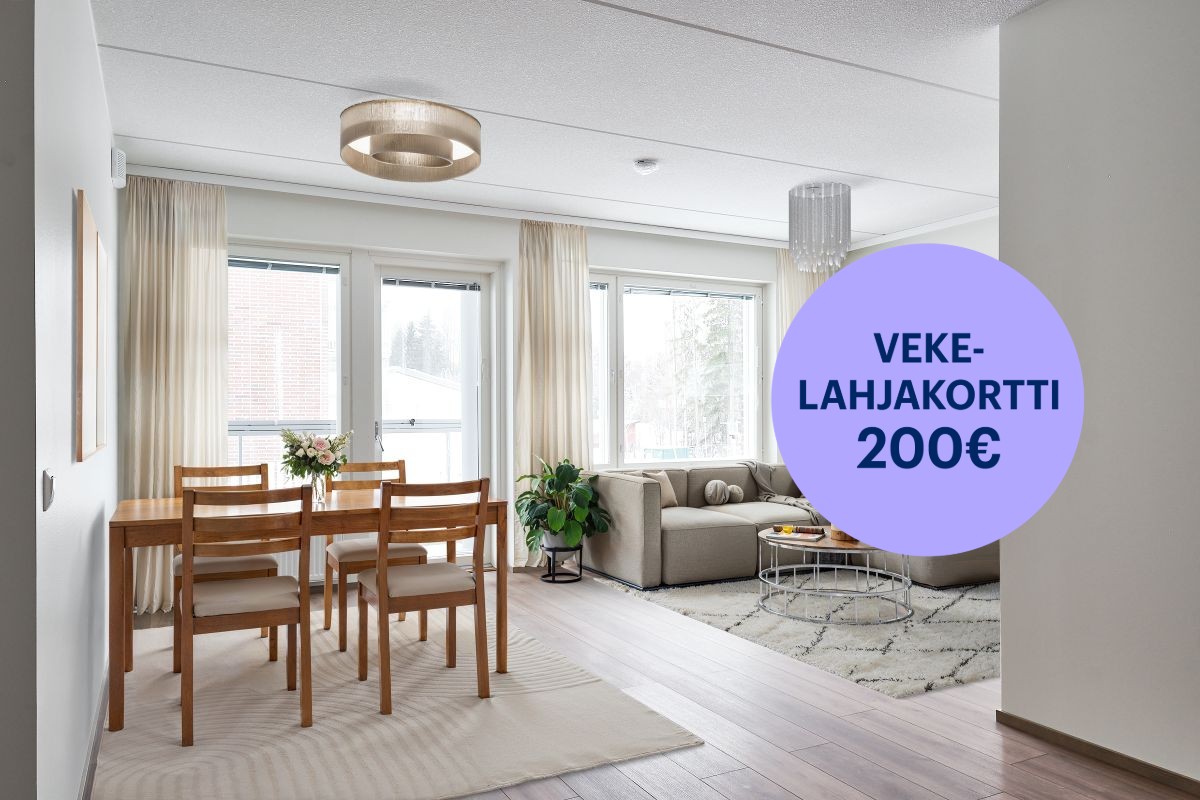 Kuva on virtuaalisesti sisustettu. - Neliö, Espoo, Lippajärvi