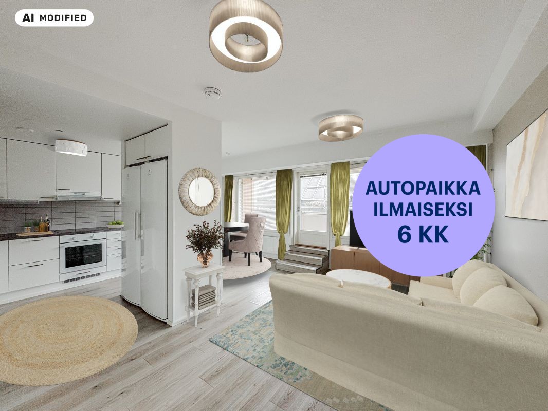 Kuva on sisustettu tekoälyn avulla. - Neliö, Turku, Keskusta