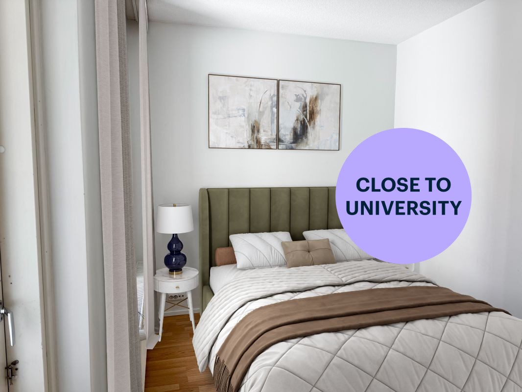Kuva on virtuaalisesti sisustettu. - 1-bedroom apartment, Turku, Martti
